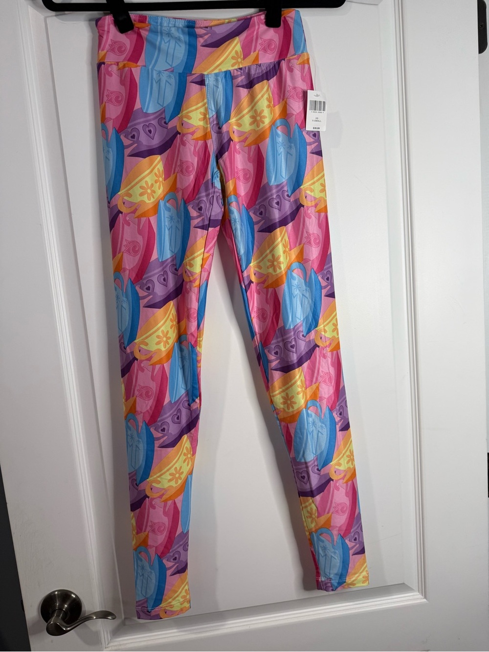 Disney Parks Multicolor Teacup Print Leggings NWT